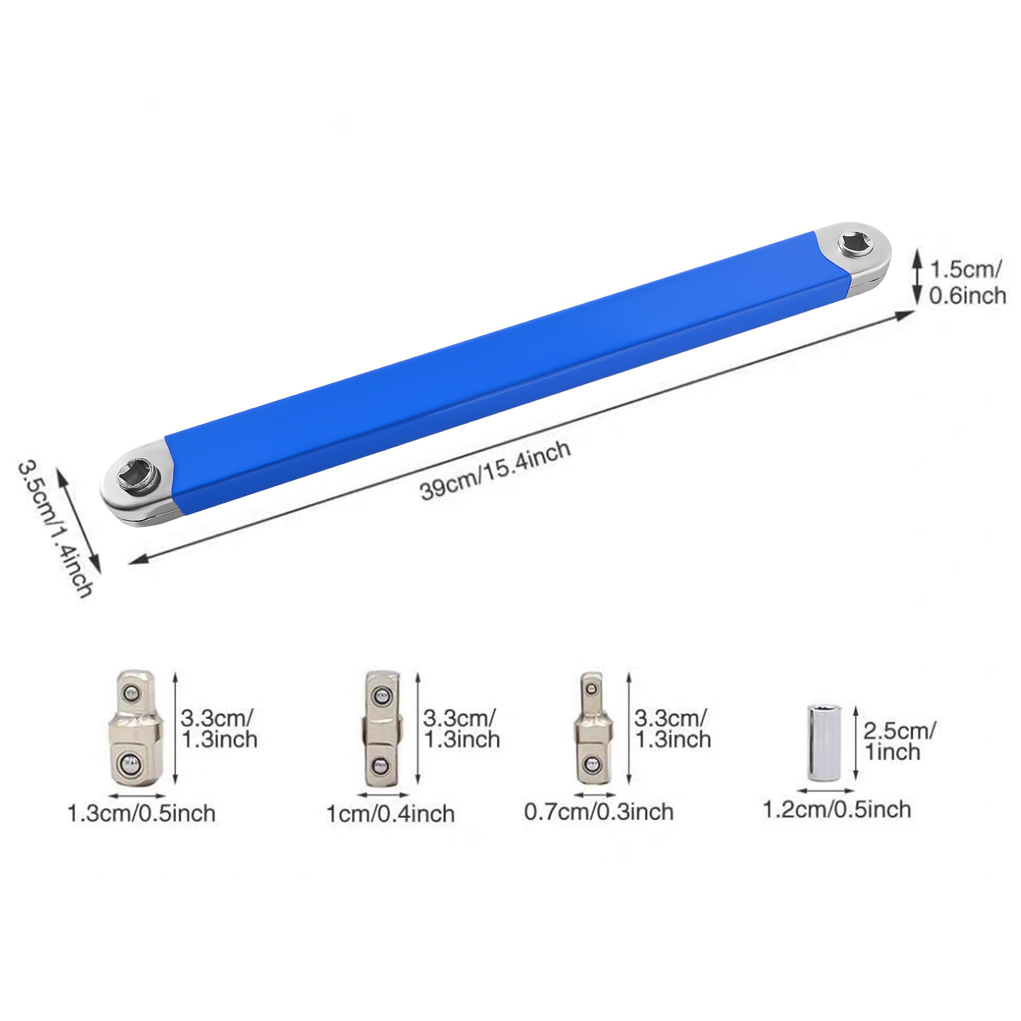 Adjustable Universal Socket Wrench Set, Multifunctional Socket Wrench Set, Double-ended Labor-saving Wrench, Suitable for Small Area Universal Extension Wrench, Hex Combination Wrench