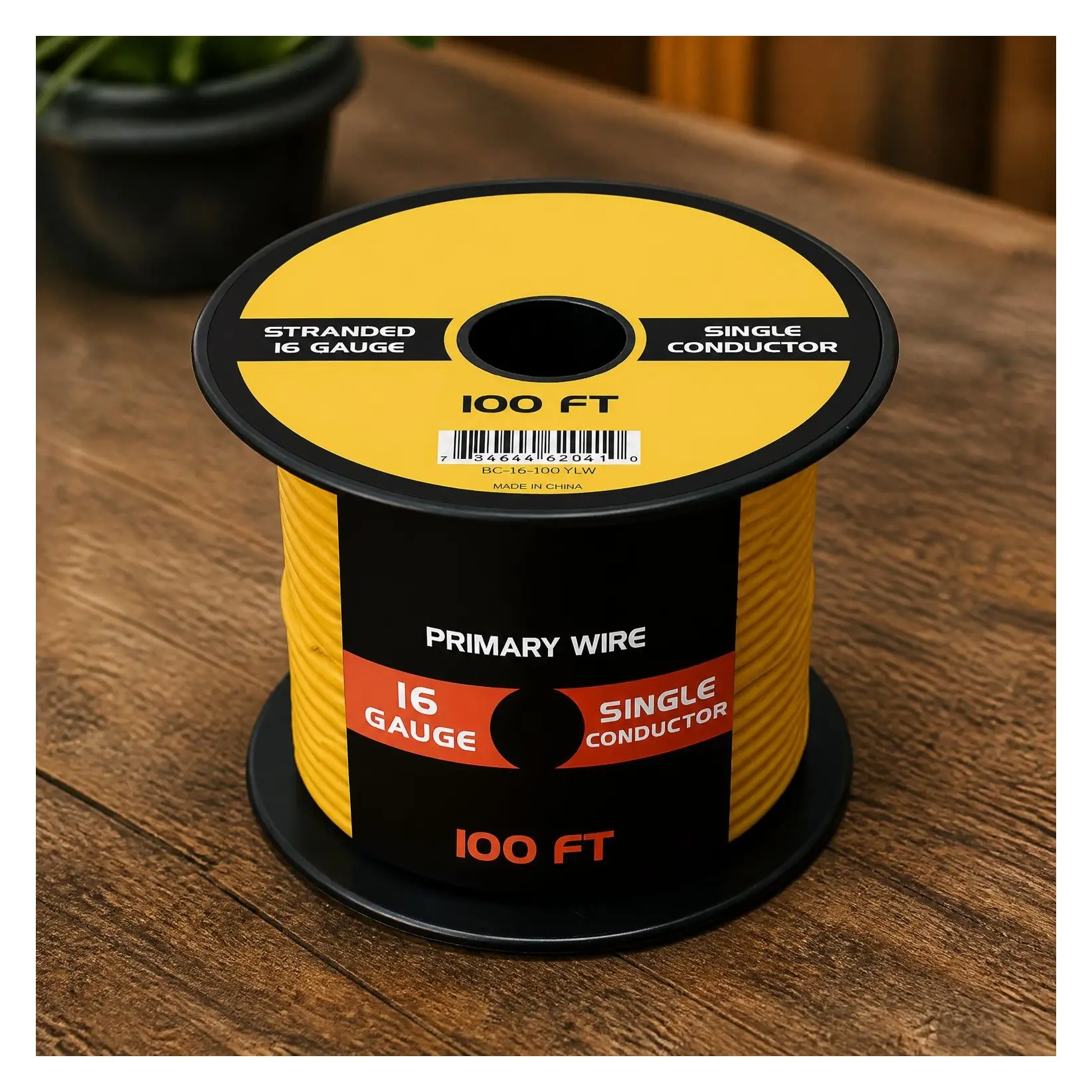 16 Gauge Automotive Primary Wire - 100ft Yellow (Various Color Options) | Durable Primary/Remote Power/Ground Electrical Wiring for Trailer, Speaker, and Lighting CircuitsGift
