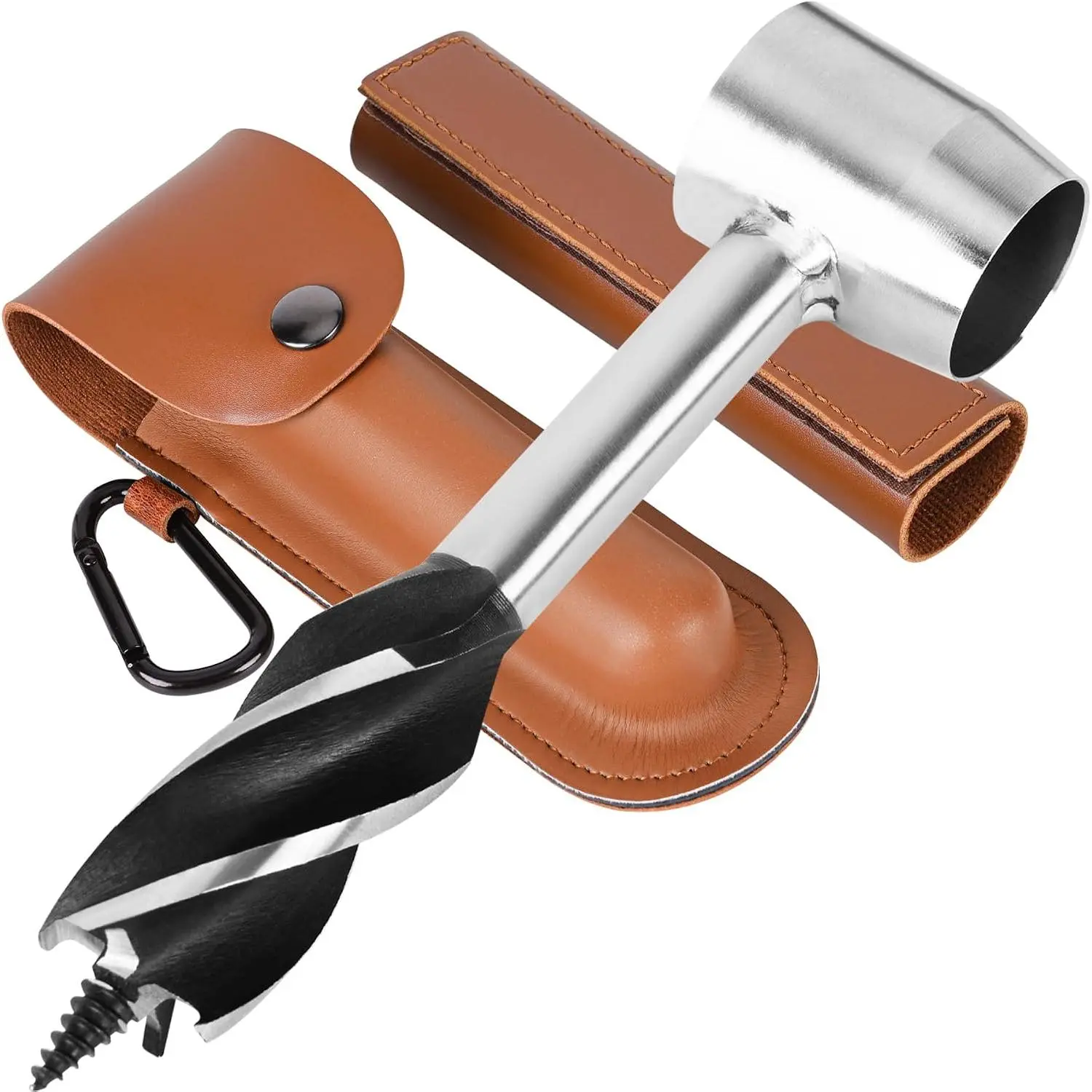 Bushcraft Hand Auger Wrench Bushcraft Gear and Equipment Settlers Wrench  Tools  Eye  Auger Drill Peg and Manual Hole Maker Multitool for Outdoor Backpacking Camping Bushcrafting
