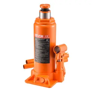 VEVOR Hydraulic Bottle Jack, 6 Ton (13227.6 lbs) Capacity, 7.7 - 14.8 Inch Lifting Range, Heavy Duty Welded Bottle Jack for Car, SUV, Pickup, Auto Repair, House Lift and Agricultural Equipment, Orange