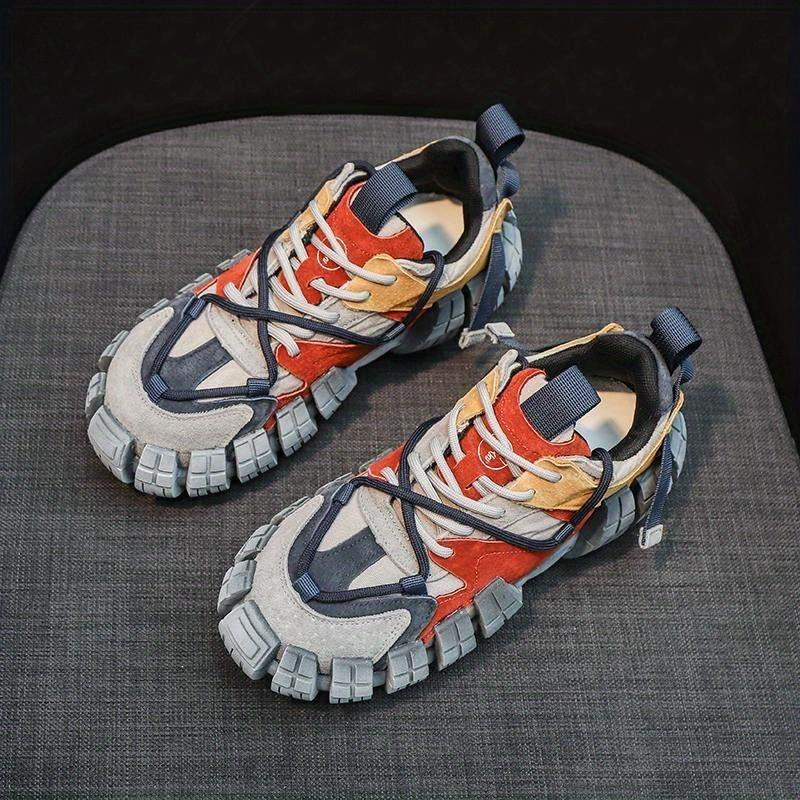 (New)Shoes for Men New Fashion Trend All The Fashion Brand Europe Station Color Daddy Shoes, Vintage to Do Old Sports Shoes, Anti-slip Wear-resistant Breathable Sports Shoes, Increase Men's Casual Shoes