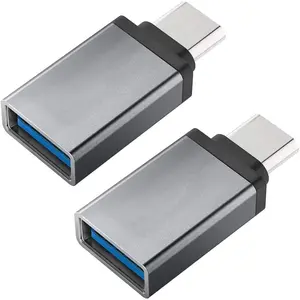USB C to USB Adapter, USB C Male to USB A Female, Converting Thunderbolt 3 to USB 3.1/3.0/2.0 for MacBook Pro, Chromebook, Pixelbook,Galaxy S8 S9 Plus Note 8 9,  V40 G7 G6(2PCS)
