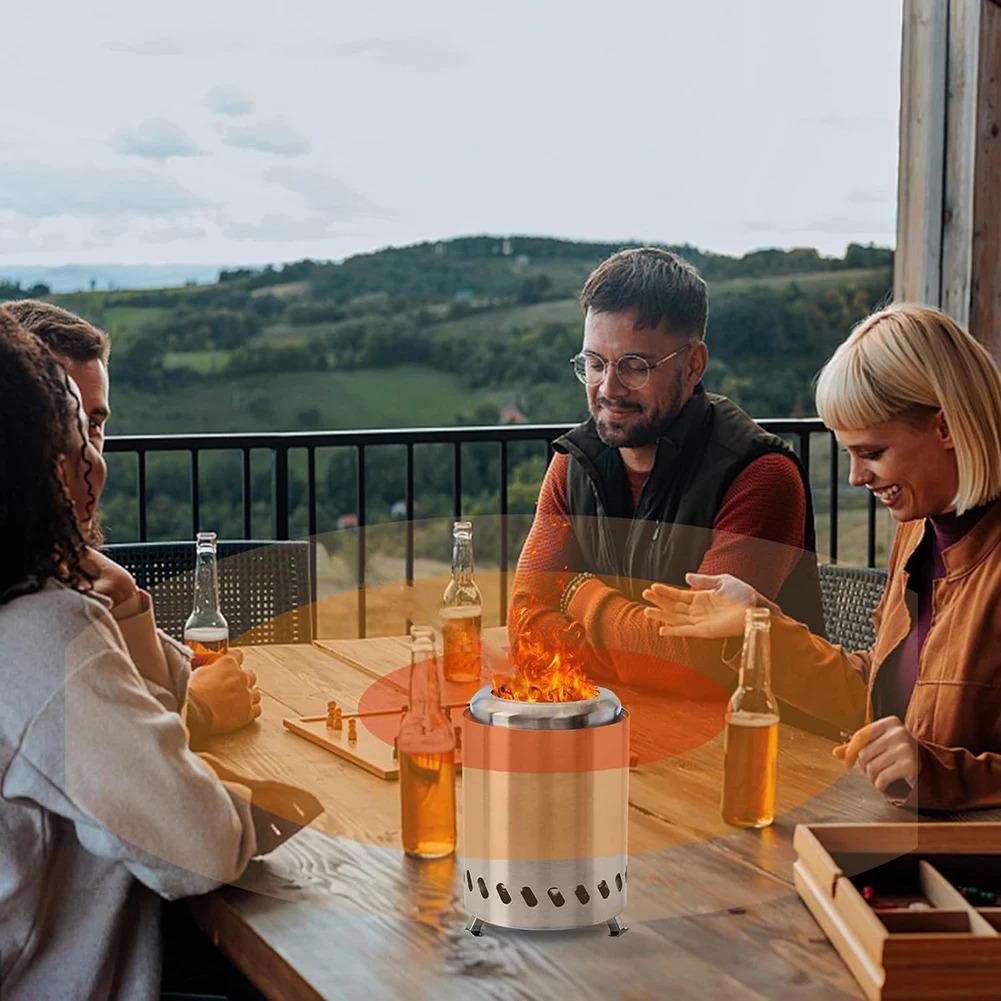 Smokeless Tabletop Fire Pit Indoor Outdoor Table Top Firepit Mini Fire Pit Wood Burning Or Pellet Fueled Portable Bonfire Smokeless Tabletop Fire Pit Indoor Outdoor Table Top Firepit Mini Fire Pit Wood Burning Or Pellet Fueled Portable Bonfire