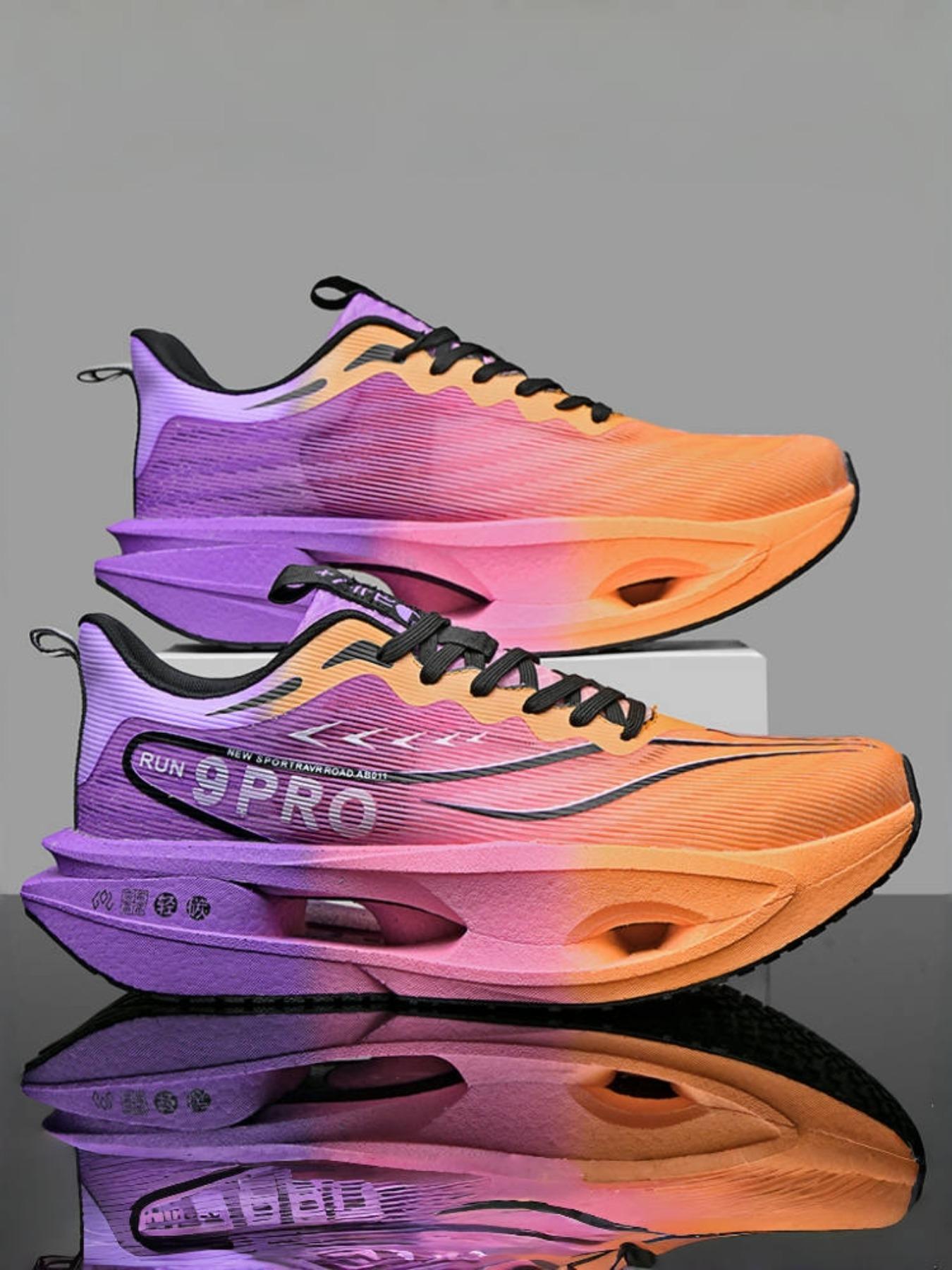 Men's Comfortable, Professional Racing Style, Fine Upper Material, Stretch-Resistant Laces, Lightweight Sole, Outdoor Running Shoes