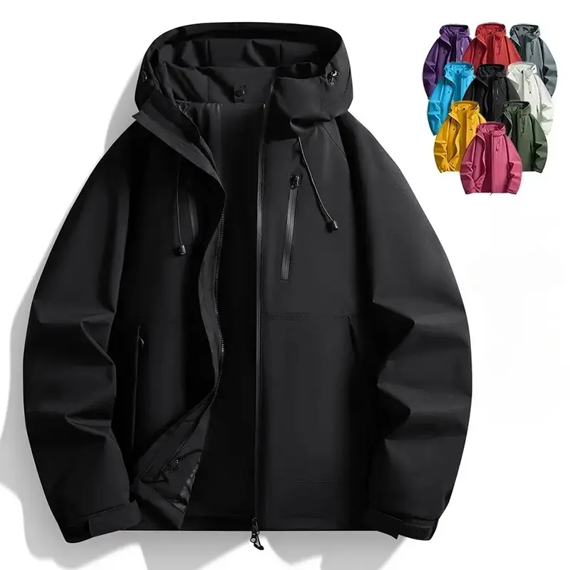 Unisex Hooded Field Jacket - Waterproof Windproof Outerwear, Versatile Sport Outdoor Clothes for Daily Outdoor Wear, Ideal for Mountaineering Hiking