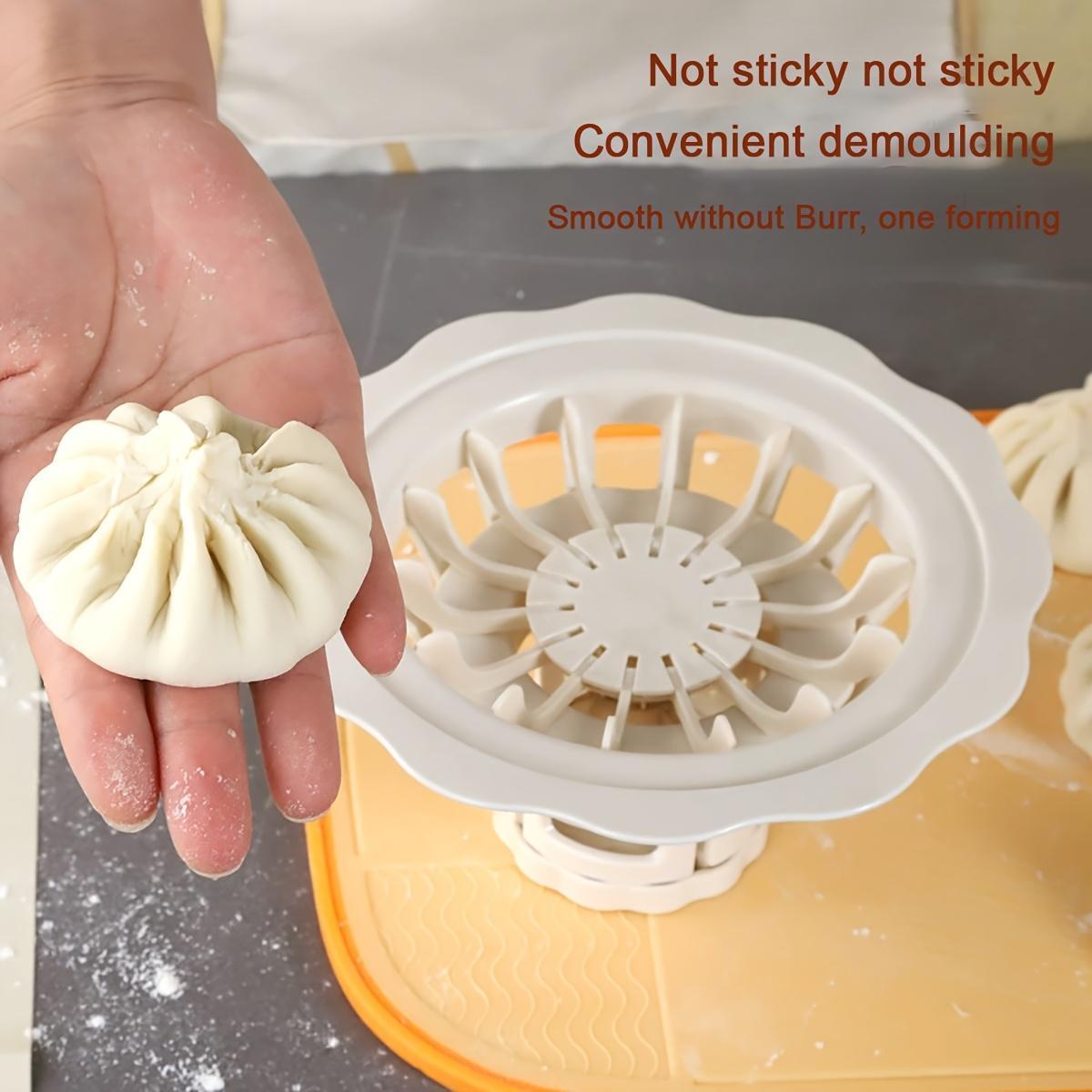 Easy-To-Remove Non-Stick Bun Maker - Food-Grade ABS Plastic Kitchen Tool Equipped with a Uniform Dumpling Mold, Designed for Making Buns And Shao Mai, Quick Forming, Non-Stick, Easy to Release, Practical Kitchen Utensil