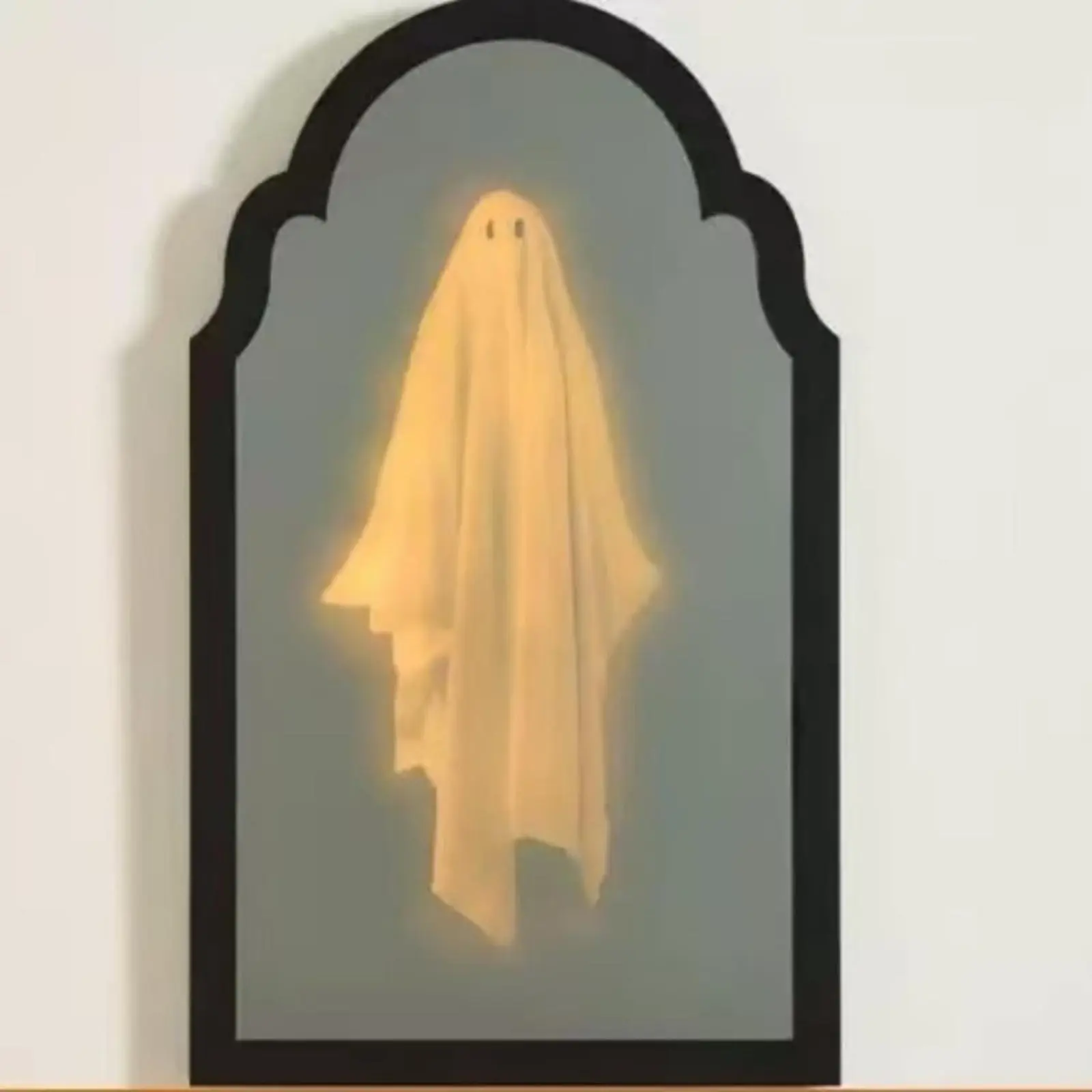 2026 Halloween Hologram Ghost Mirror, Spooky Scary Ghosts for Halloween Decor Indoor, Halloween Room Decor, Bedroom Kitchen and Fireplace Decor，Hallowmas Party Supplies