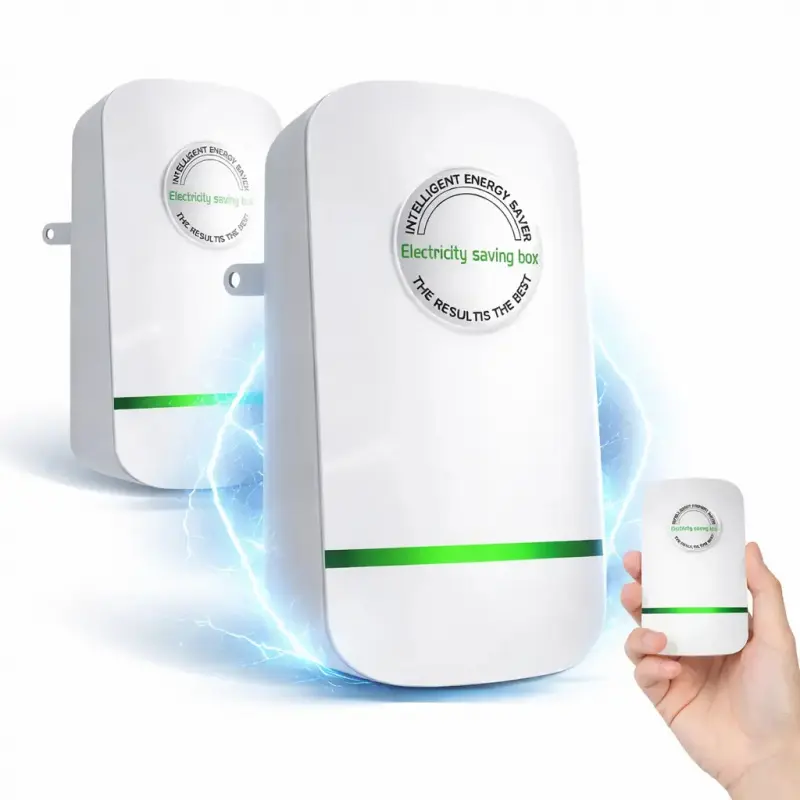 Plug-In Power Box with US Plug 2026 Updated Design, Compatible with 90-250V Input Range