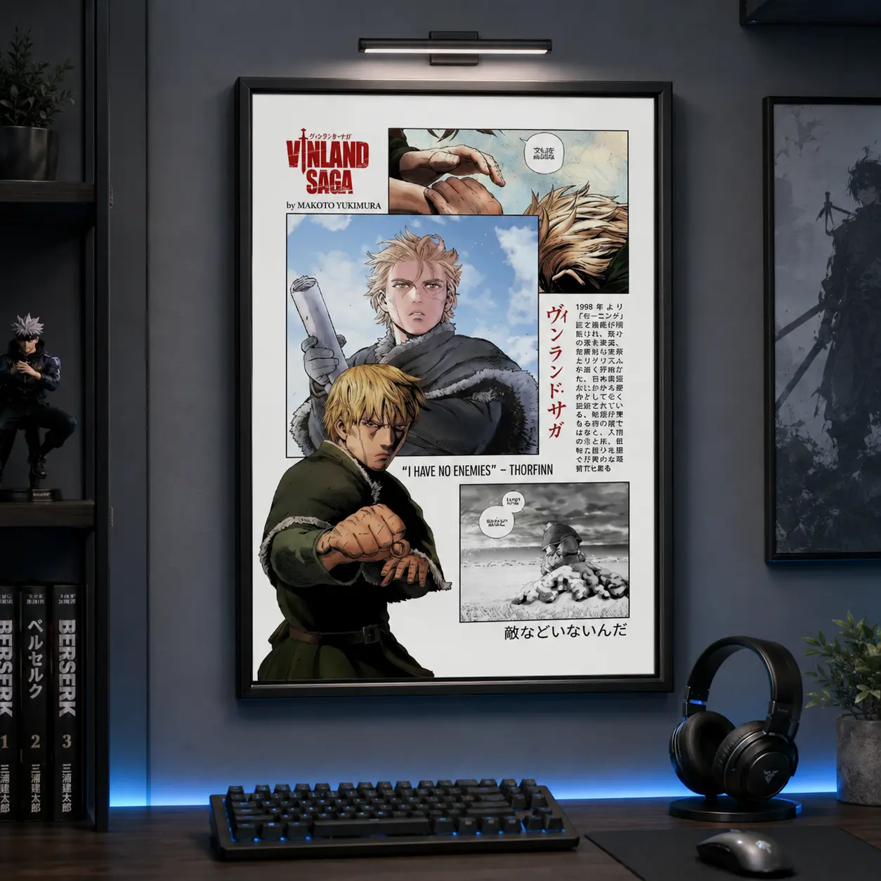 Vinland Saga Anime Poster |   Anime Poster |   Thorfinn Anime Manga Poster |   Japanese Wall Decor |   Anime Wall Print |   Christmas Gift vintage anime poster anime wall art otaku room decor japanese home decor anime wall print manga lover anime fan fan