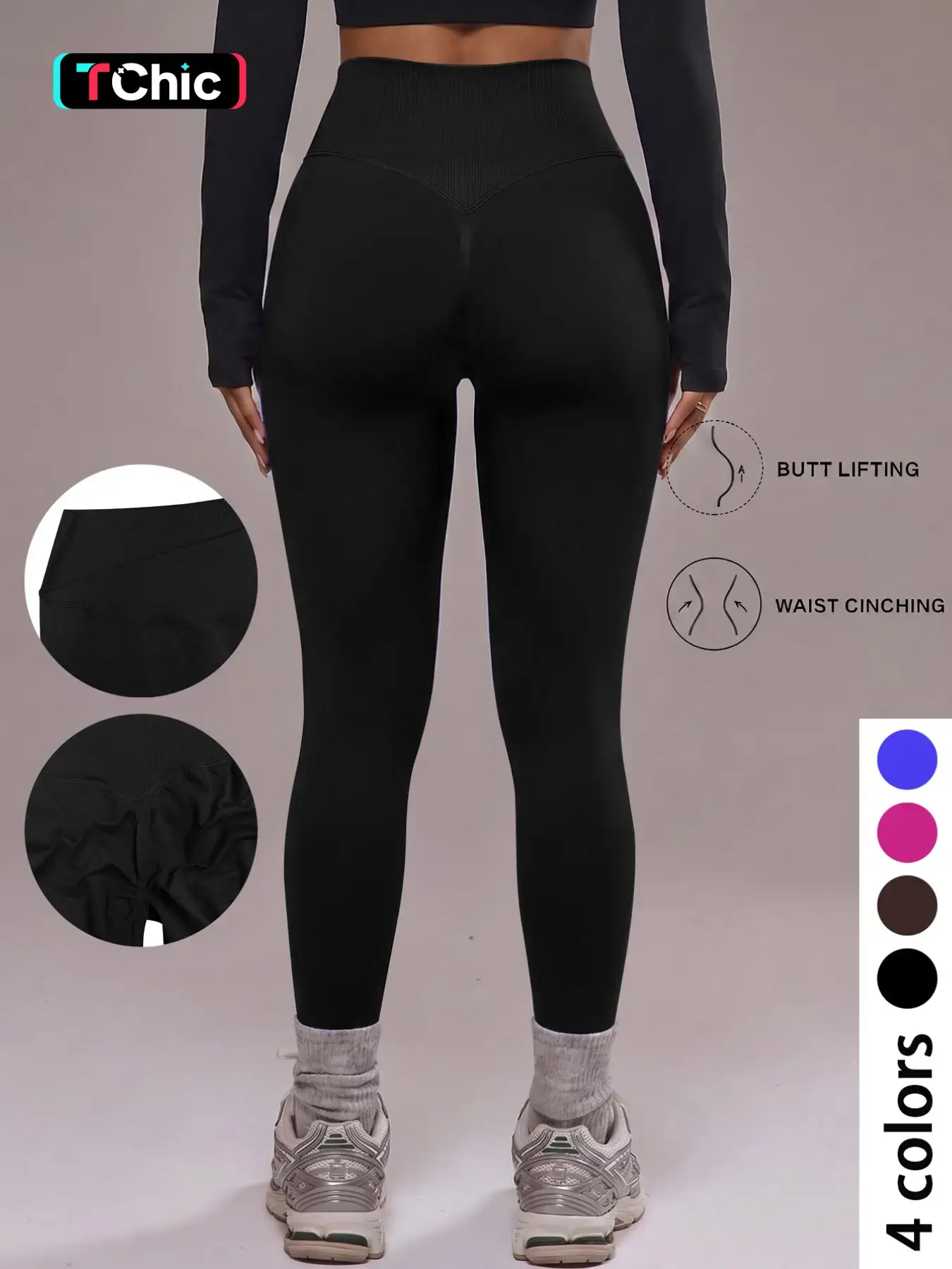 New Women's High-Waisted Cross Sport Leggings, Fashionable Comfortable Tight-Fit Exercise Pants, All-Seasons Fitness Base Layer