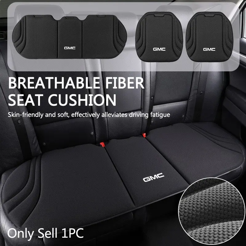 Universal Car Seat Cushion Front Rear Breathable Anti-Slip Cover Auto Seat Protection Mat Pad Automotive Interior Cushion For GMC Terrain Sierra 1500 Yukon Acadia Savana Hummer Granite H3 Jimmy Accessories Car Seat Cushions For Driving