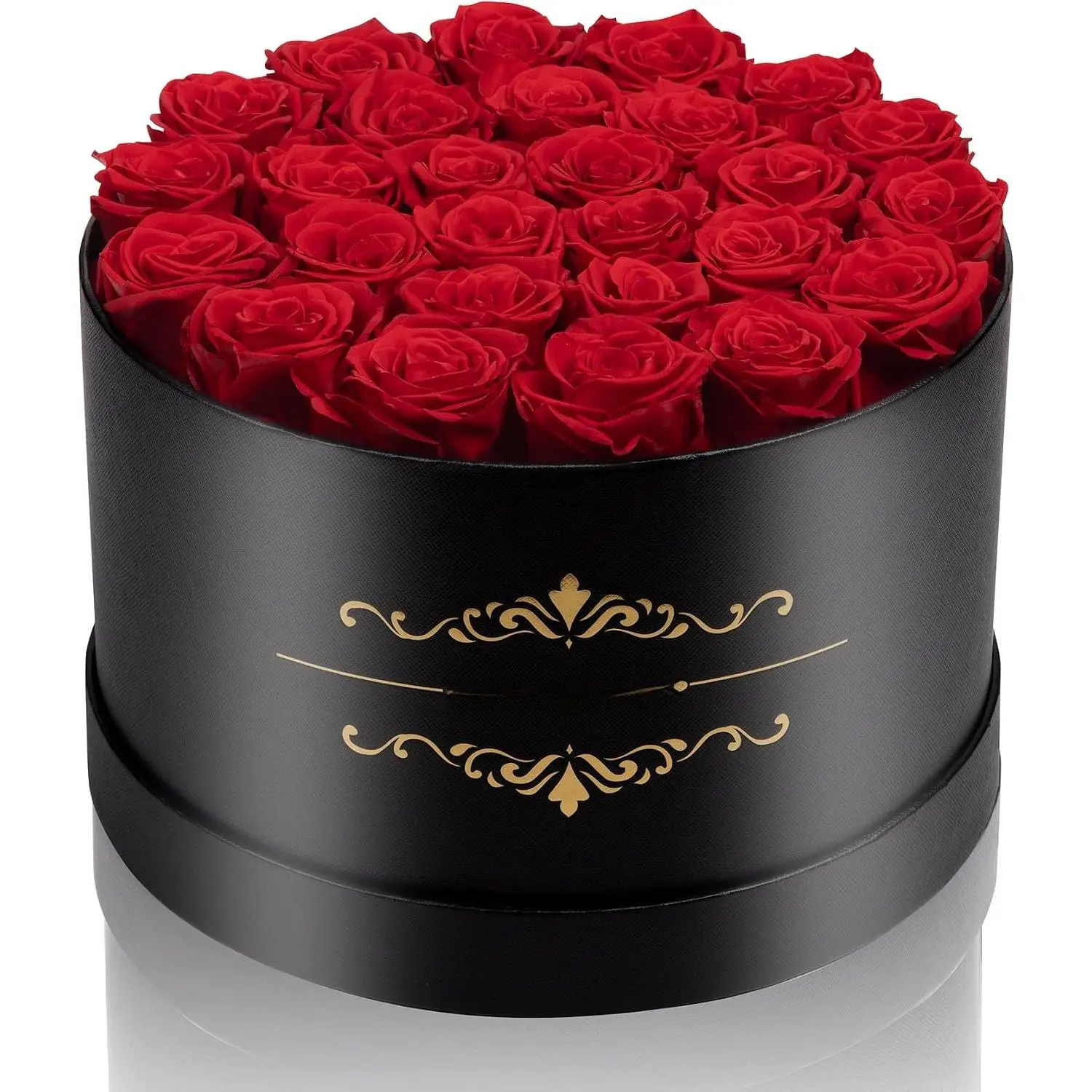 Gifts for Her 27 count Forever Preserved Roses in a Box, Preserved  for Delivery Birthday,  Gifts for  Day, Red