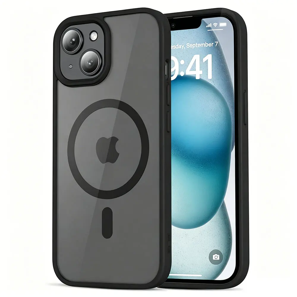 Magnetic for iPhone 12Mini 13Mini Anti Yellowing Shockproof Protective Scratch-Resistant Protective Case Cover Casing Smartphone