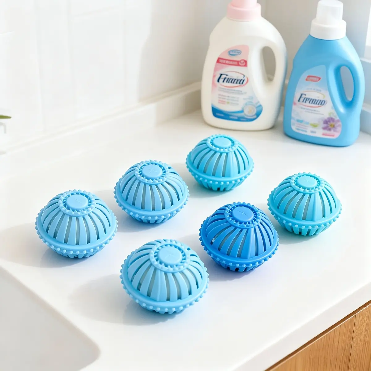 6 Pack Reusable Laundry Pet Hair Removal Balls Washing Machine Lint Catcher Trap Anti Tangle Clothes Cleaning Balls Durable Plastic Laundry Room Accessories Must Have Tools for Pet Owner Home Care Supply