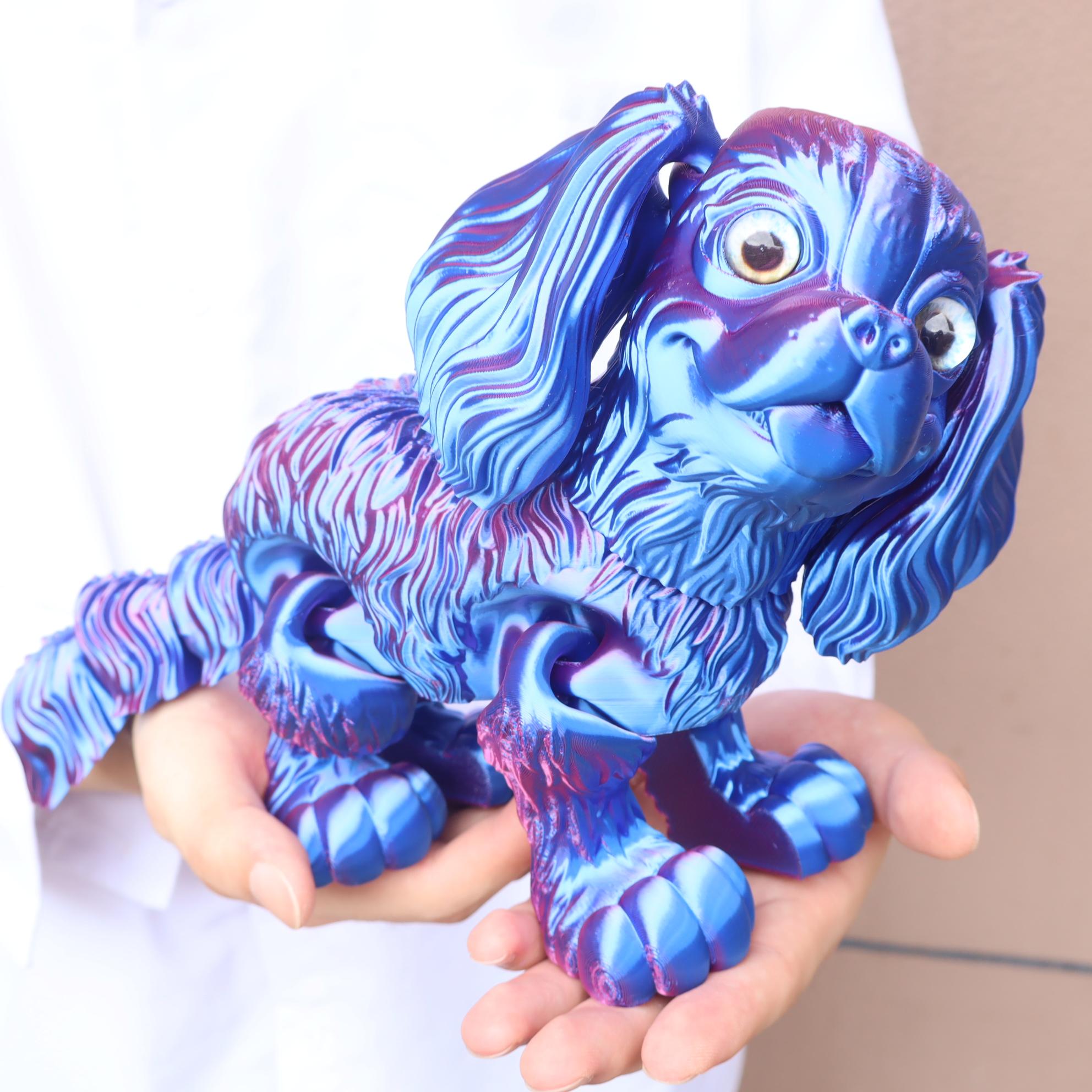 3D Printed Poodle Dog Figurine, Large & Small Sizes Available Decorative Fidget Figurine, Durable Plastic Material, Perfect Gift for Any Occasion, Articulated Fidget Figurines, Doll Figurines, Collectible Figurines