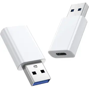 USB to USB C Adapter 2 Pack, USB-C Female to USB Male Adapter,OTG Charger Converter Compatible for  Watch Ultra iWatch//Pro Max Plus/Airpods/iPad 9 10 Air 5 Mini 6//