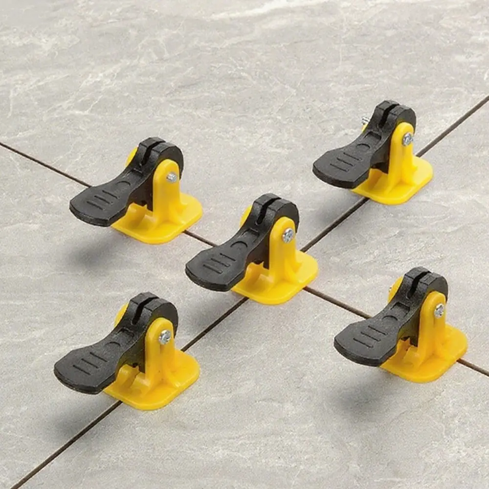 50 Pcs Press Style Professional Tile Leveling Kit, Press Type Ceramic Tile Leveler for Fast & Accurate Floor/Wall Tile Installation, Anti-Slip Design for Secure Leveling, Decoration Tools, Tile Leveling System