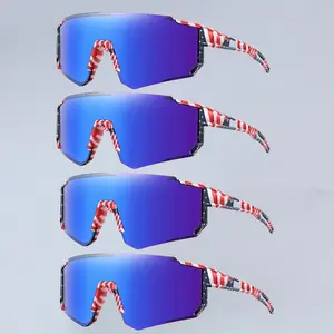 FHSY SHOP Wrap-Around Shield Sunglasses UV400 Filter Polarized Lenses for Cycling, Hiking, Fishing, and High-Intensity Outdoor Activities