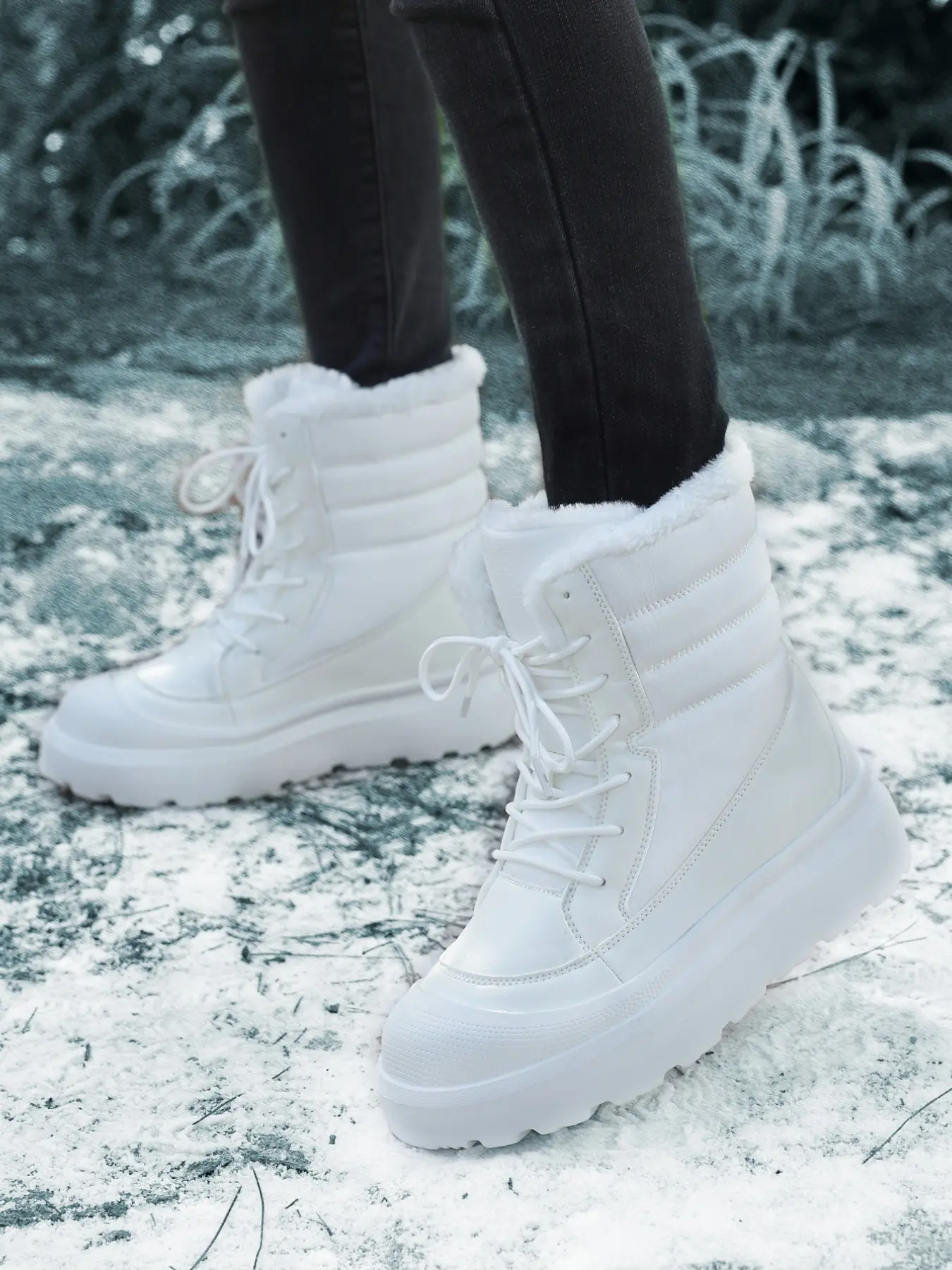 Women's Snow Boots, Warm and Waterproof, Non-Slip Eva Sole, Casual Style, Wide Fit, Ideal for Winter Outings and Daily Use