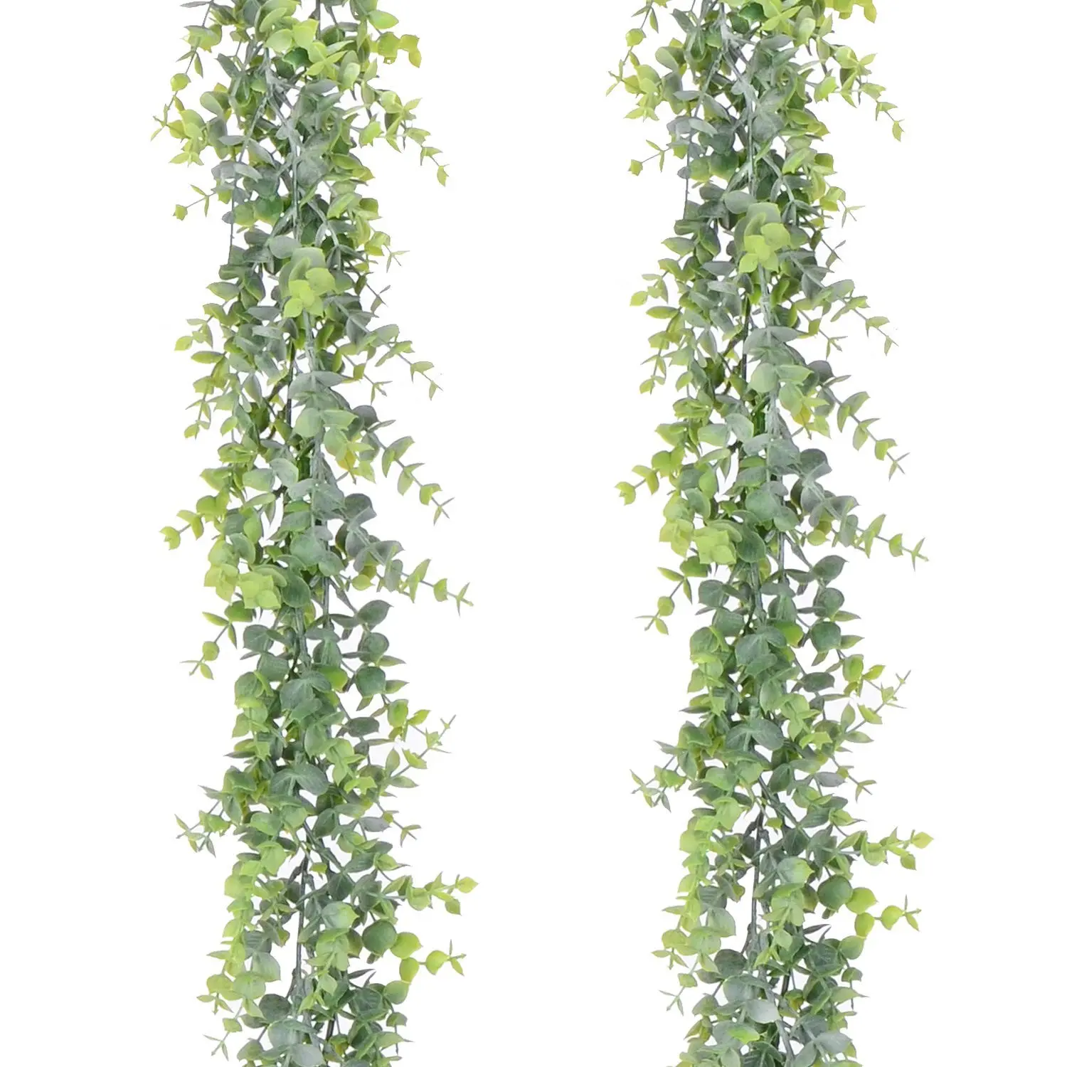 Artificial Vines Faux Eucalyptus Garland, 2-8 Packs, 6 Ft Fake Hanging Plant, Artificial Indoor, Wedding Backdrop, Wall Decor, Party Decorations