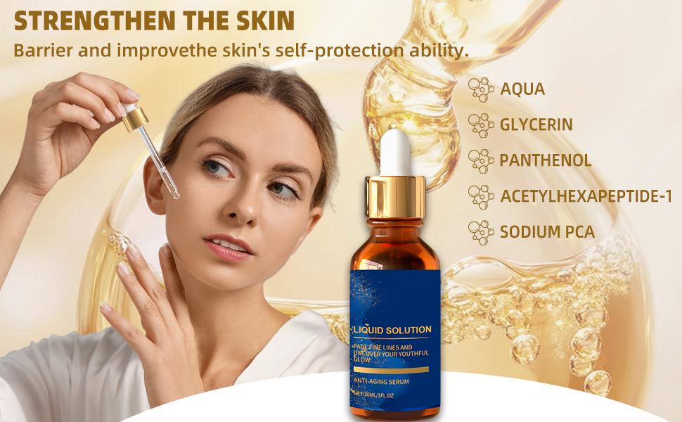 Face Serum,Olavita Liquid Solution Anti Aging, Vitamin C & E Serum, Boost Skin Collagen, smoothes wrinkles and fine lines (2PCS)