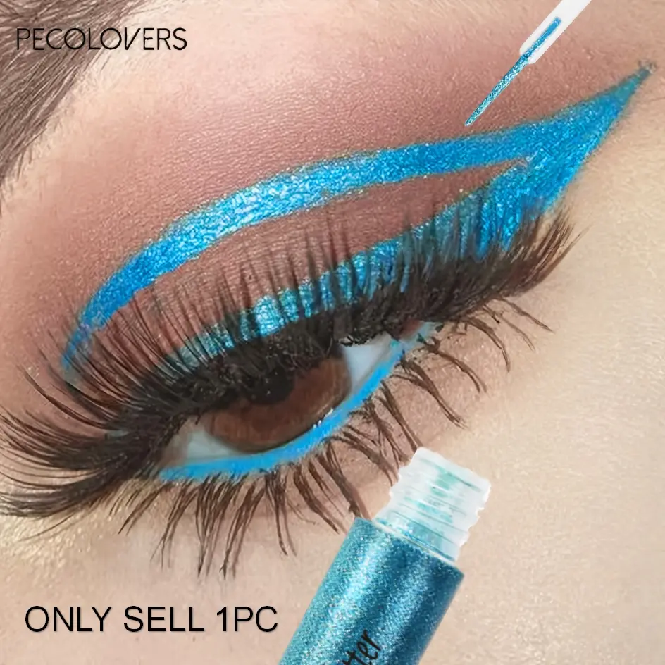 1PC Pearl Glitter Diamond Eyeliner Liquid, Long-lasting Waterproof Ultra-fine Shimmer Eyeshadow, Flash Eyeshadow Highlighter