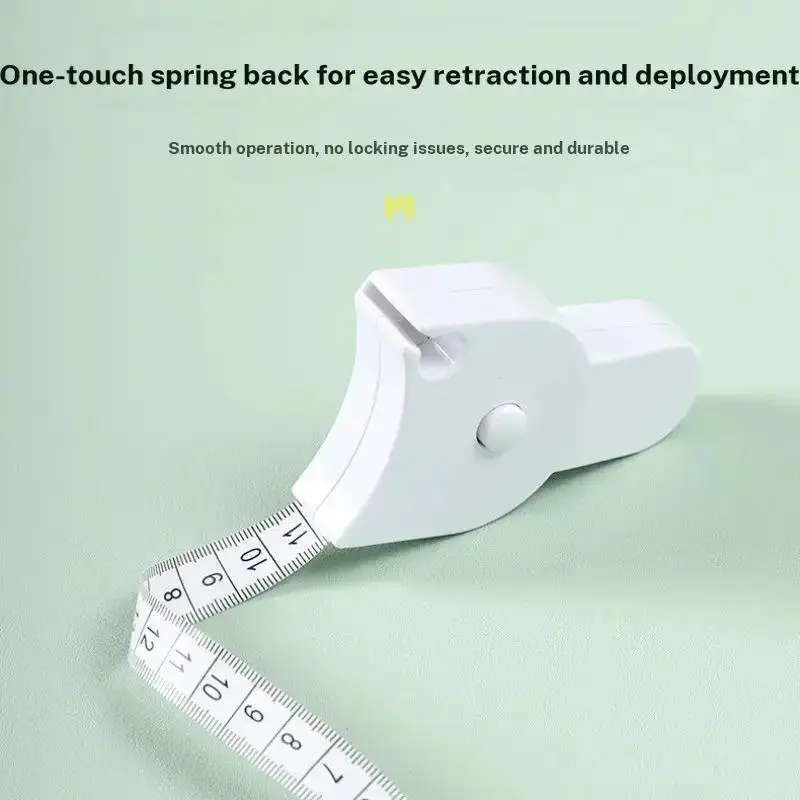 Single Pack Automatic Precision Tape Measure for Sewing, Waist Measurement Tape, Three Measurements, Arm, Abdomen, Leg, Body, Head, Multi-Functional Soft Tape, Sewing Accessories, Sewing Tools