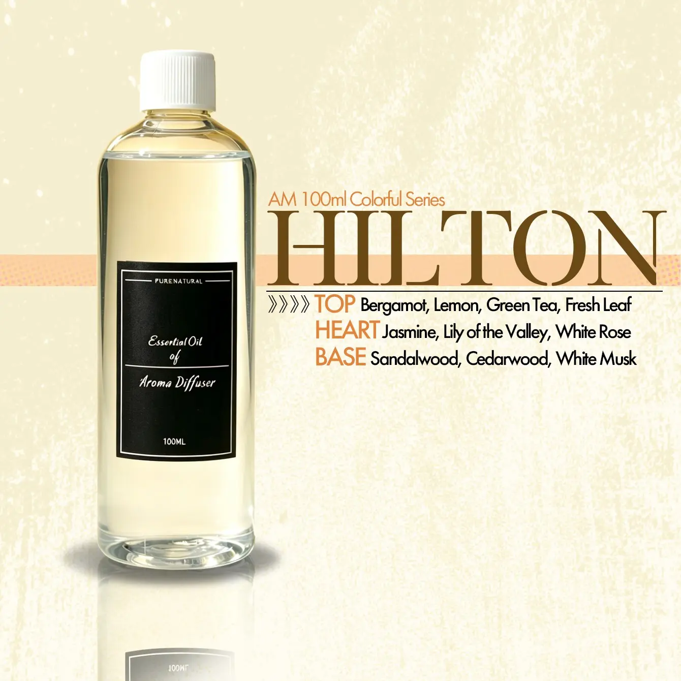 100ML Hiltonton Oil Fragrance Essential Oil, 35% Concentration, Suitable for Sachets, Scented Pads, Car Diffusers, Aromatherapy Devices