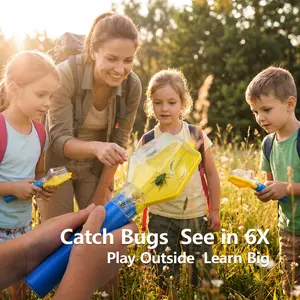 Portable Insect Catcher, Handheld Bug Observer for Bee/moth/lightning Bug/snail/ant/cabbage Caterpillar, Family Activity Tool