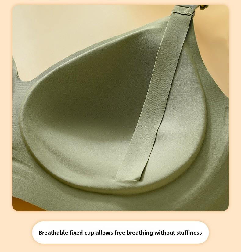 Seamless Nursing Bra for Pregnancy   Ultra Soft Latex, No Underwire, No Marks