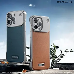 Scented Faux Leather Invisible Magnetic Charging Ring Case, Phone Case Compatible with iPhone 11 12 13 Mini 14 15 16 Pro Max 14 15 16 17 Plus, Cover, Protector