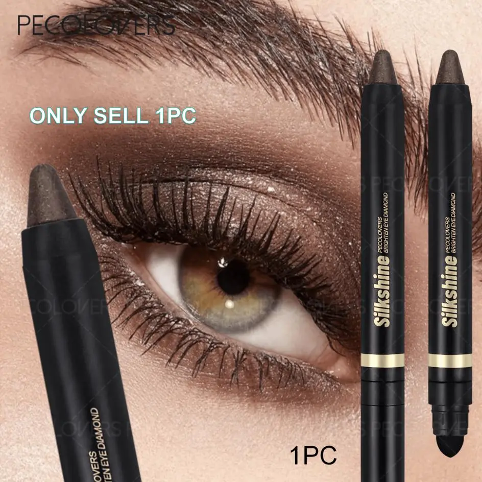 1 PC Vibrant Smoky Green Glitter Eyeshadow Stick, Long-Lasting & Waterproof Metallic Glitter Eyeshadow, Smudge-Proof Eyeshadow Stick (Creates A Dramatic Look, Suitable for Halloween, Carnival, Mardi Gras, Masquerade)