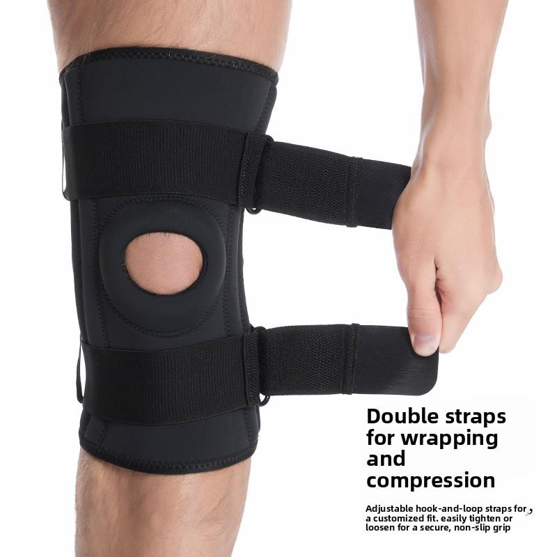 Spring compression knee pads Men's professional hiking mountaineering special protective gear Meniscus patella Knee climbing sports equipment Basketball, anti slip leg protection, shin guard pad side stabilizer
