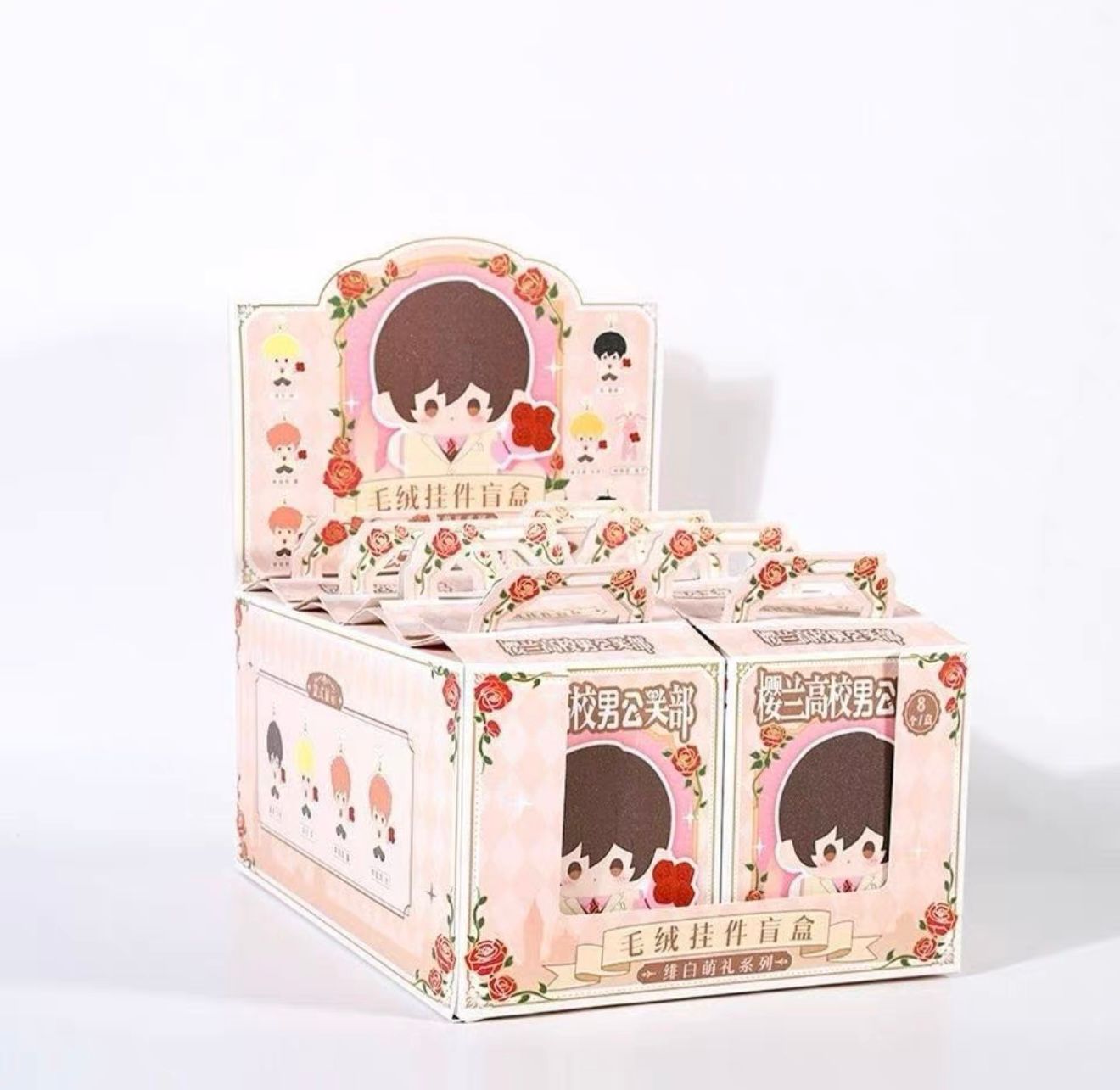 New Genuine Ouran High School Host Club Blind Box Haruhi Fujioka Anime Figures Tamaki Suoh Mystery Box Keychain Keyring Gift Toy