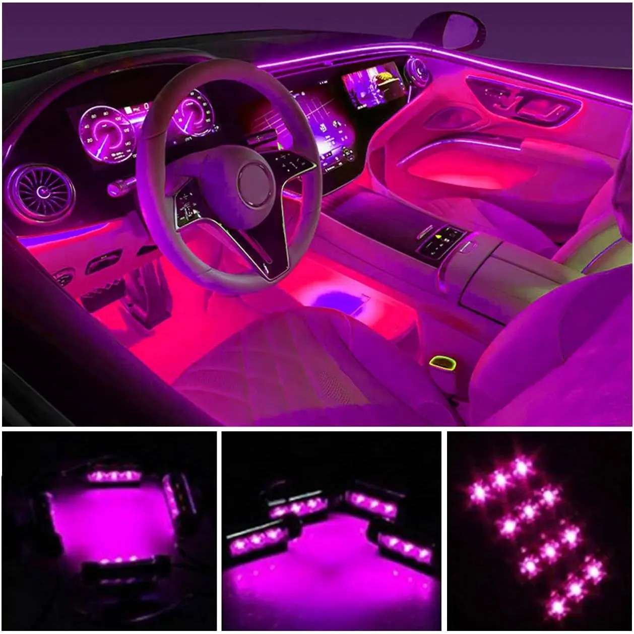 4 count 48 LED  Interior Lights, RGB Under  Lighting Kit