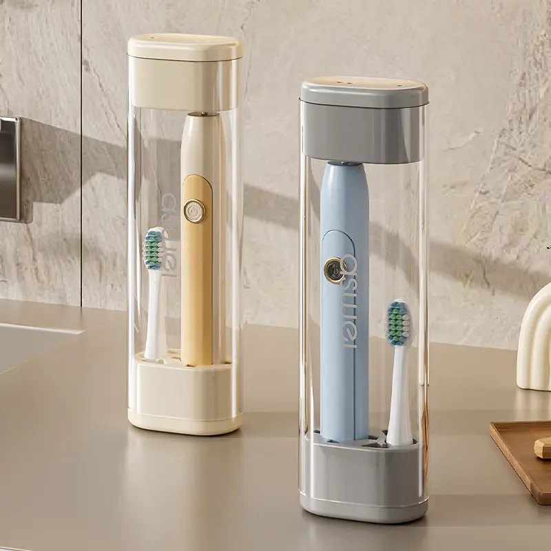 Travel toothbrush storage box, suitable for business trips and travel, electric toothbrush, portable, dustproof, with lid, high-end dental kit box, Toothbrush Holder With Cover