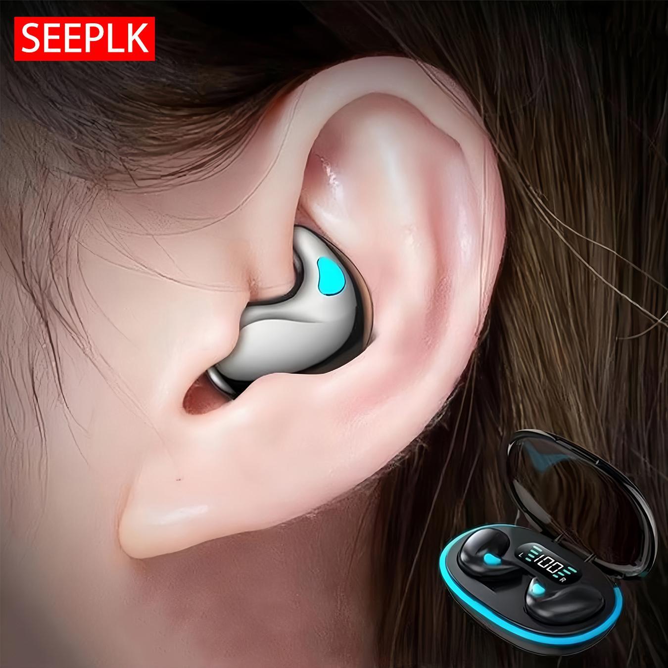 SEEPLK Wireless Sleep Earbuds, 1 Count Waterproof Sport Earbuds with Charging Case, Effortless Comfort Headphones for Active Lifestyles, Secure Fit for All-Day Use, Audio, Waterproof Wireless Earphones