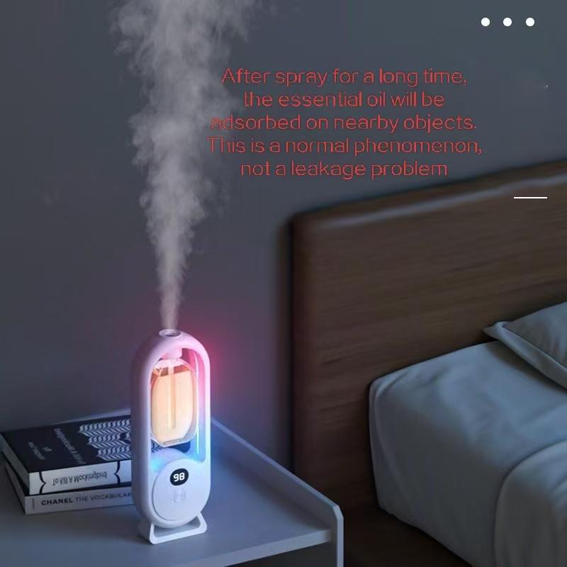 24-Hour Cycle Smart Aroma Diffuser, 1 Set Rechargeable Automatic Timing Essential Oil Mist Diffuser, Household Appliances for Home Bathroom, Aromatherapy for Home