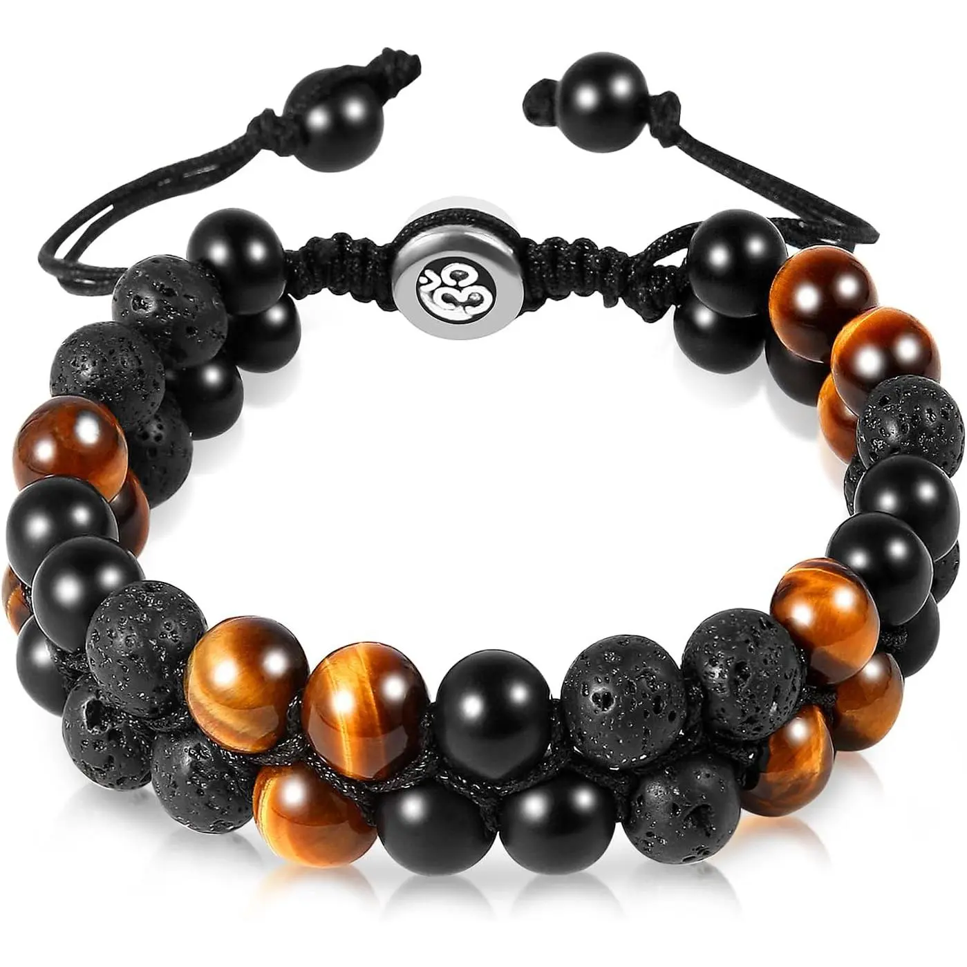 Triple Protection Bracelet - for Protect & Balance - Energy Crystal Handmade Bracelets for Men Women