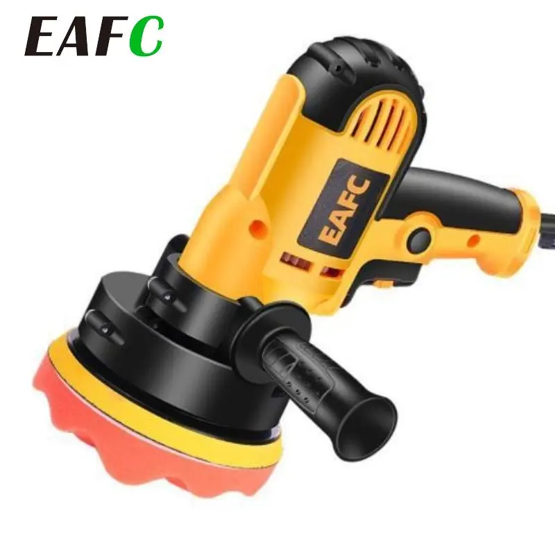 Electric Car Polisher Buffer Kit - Car Accessories, ABS Plastic, 110V US Plug, 50-60Hz, 600-3700rpm/min, 6 Variable Speed Regulation, M14 Thread, 2x Polishing Sponges, 1800mm Cable, for Paint Polishing & Home Floor Waxing