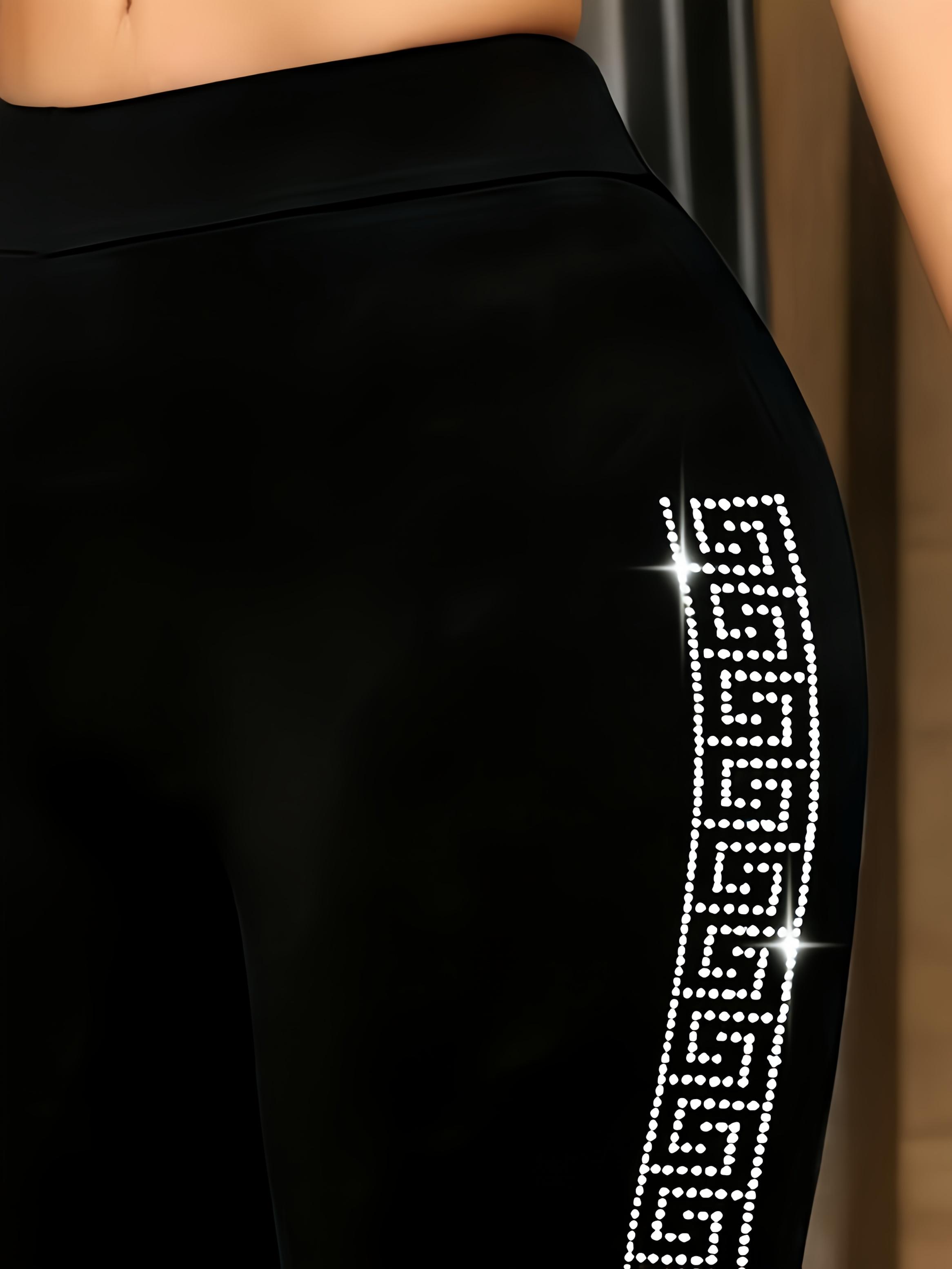 2026Women'S High-Waisted Stretch Leg Pants - Non-See-Through Elastic Pants With Stretchy Waistband, All-Season Formal & Casual Pants For Everyday, Parties, Office - Machine Washable Black Trousers, High Waisted Leggings, Versatile Bottoms, Elegant Des..