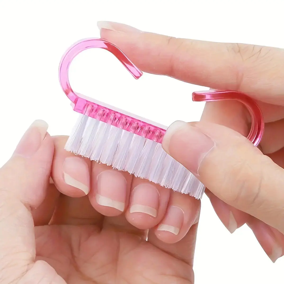 2pcs Handle Grip Nail Brush,Nail Brush For Cleaning Fingernails Manicure Scrub Hand Brushes To Cleaner Under Nails, Nail Cleanin