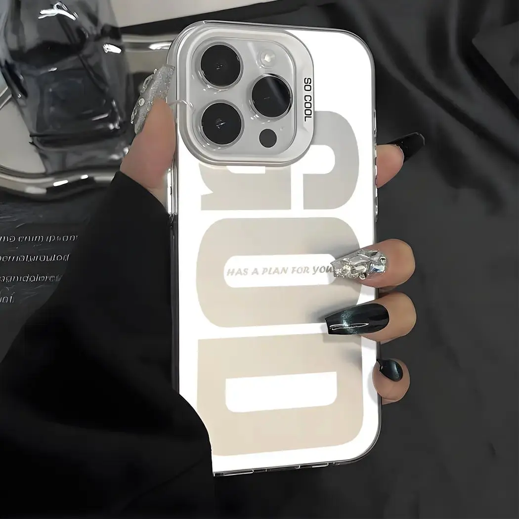 God Has A Plan for You Pattern Shockproof Phone Case for iPhone 7 8 X XR 11 12 13 14 15 16 17 Pro Max Plus Air Protecitved Cover Soft Unique