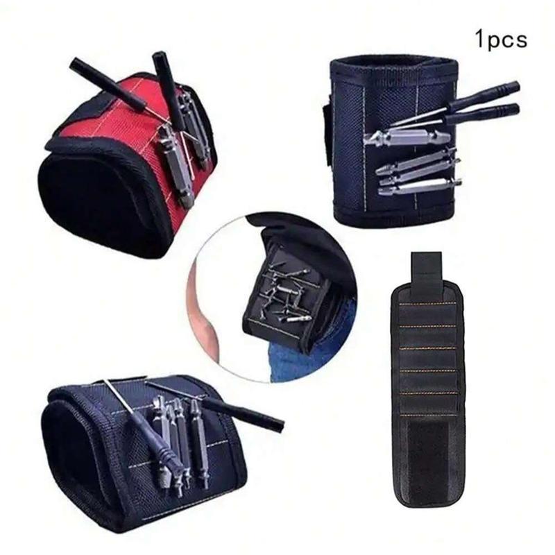 Magnetic Wristband, Magnetic Wrist Band Tool Holder with Strong Magnets Holds Screws Nails Drill Bit Organizer, Tool Organizer Bag, Tool Kit, Industrial, Heavy Duty