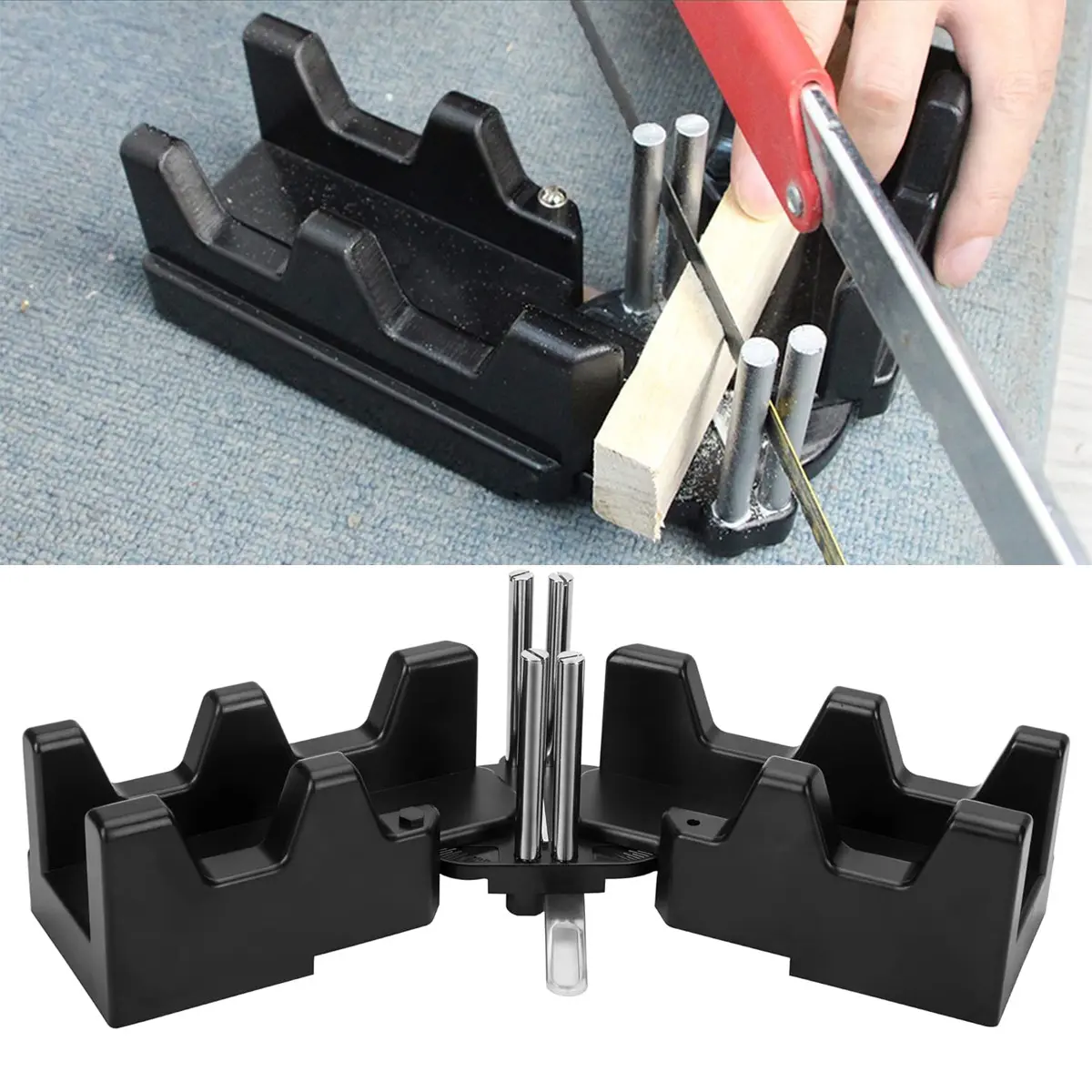 2-in-1 Mitre Measuring Cutting Tool, Miter Saw Protractor Tool, Precise Mitre Angles Cutting Tool, Measuring Template Instrument Home Supplies