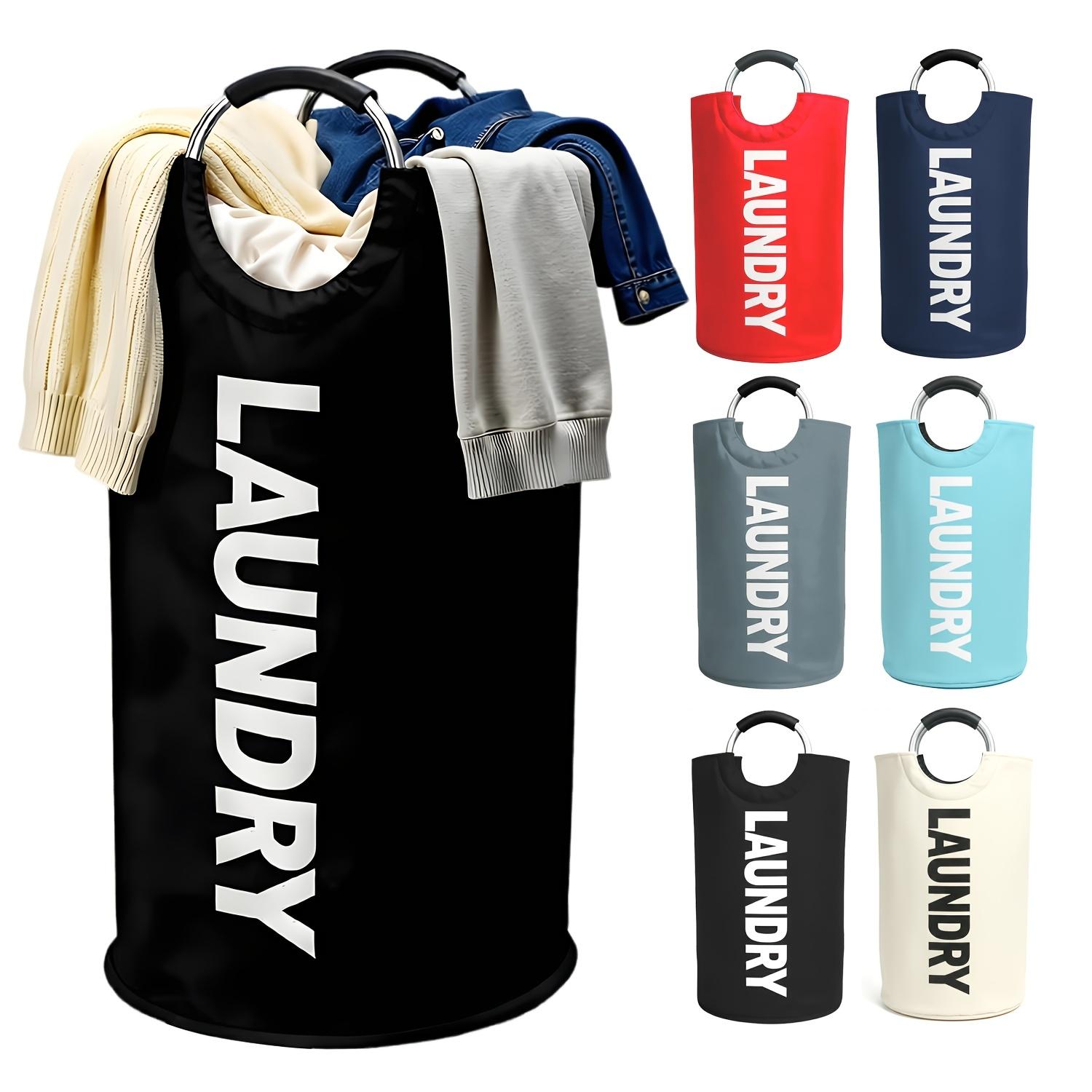 Extra Large Foldable Laundry Basket Hamper Bag (Aluminum Full Loop Handle) - Tall Collapsible Fabric Clothes Bin for Bedroom, Bathroom, College Dorm Storage, Closet Organization & Washing (Space-Saving Design) Extra Large Foldable Laundry Basket Hamper Bag (Aluminum Full Loop Handle) - Tall Collapsible Fabric Clothes Bin for Bedroom, Bathroom, College Dorm Storage, Closet Organization & Washing (Space-Saving Design)