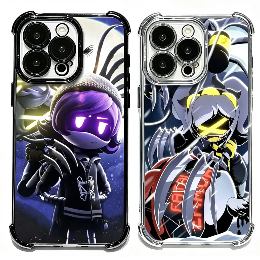 M-Murder D-Drones Game Plating Phone Cases For iPhone 17 Promax Air 16 Pro 15 14 Plus 13 12 & Samsung S23-26 Anti-Fall Protection Cover