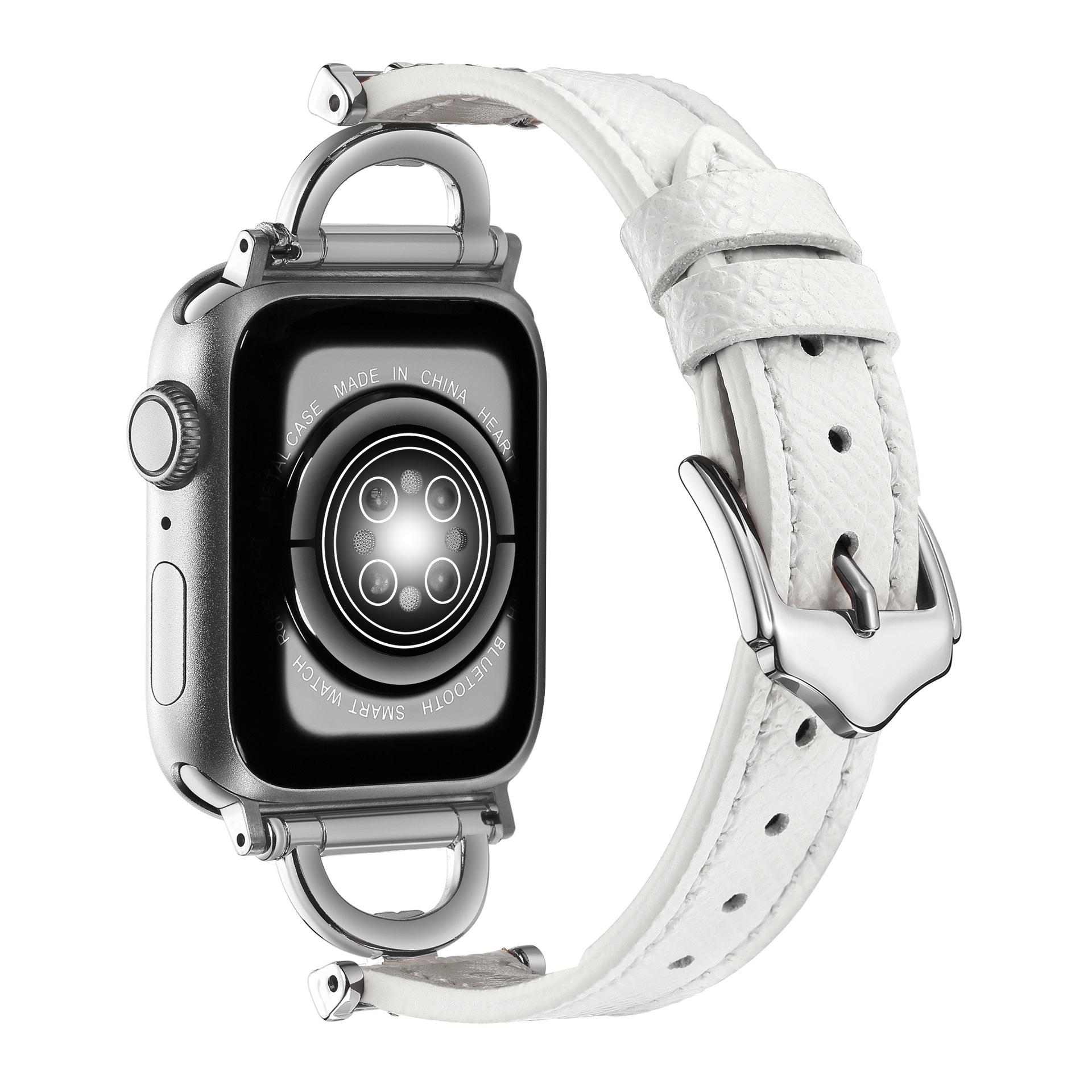 Watch strap suitable for watch metal and leather smart bracelet strap