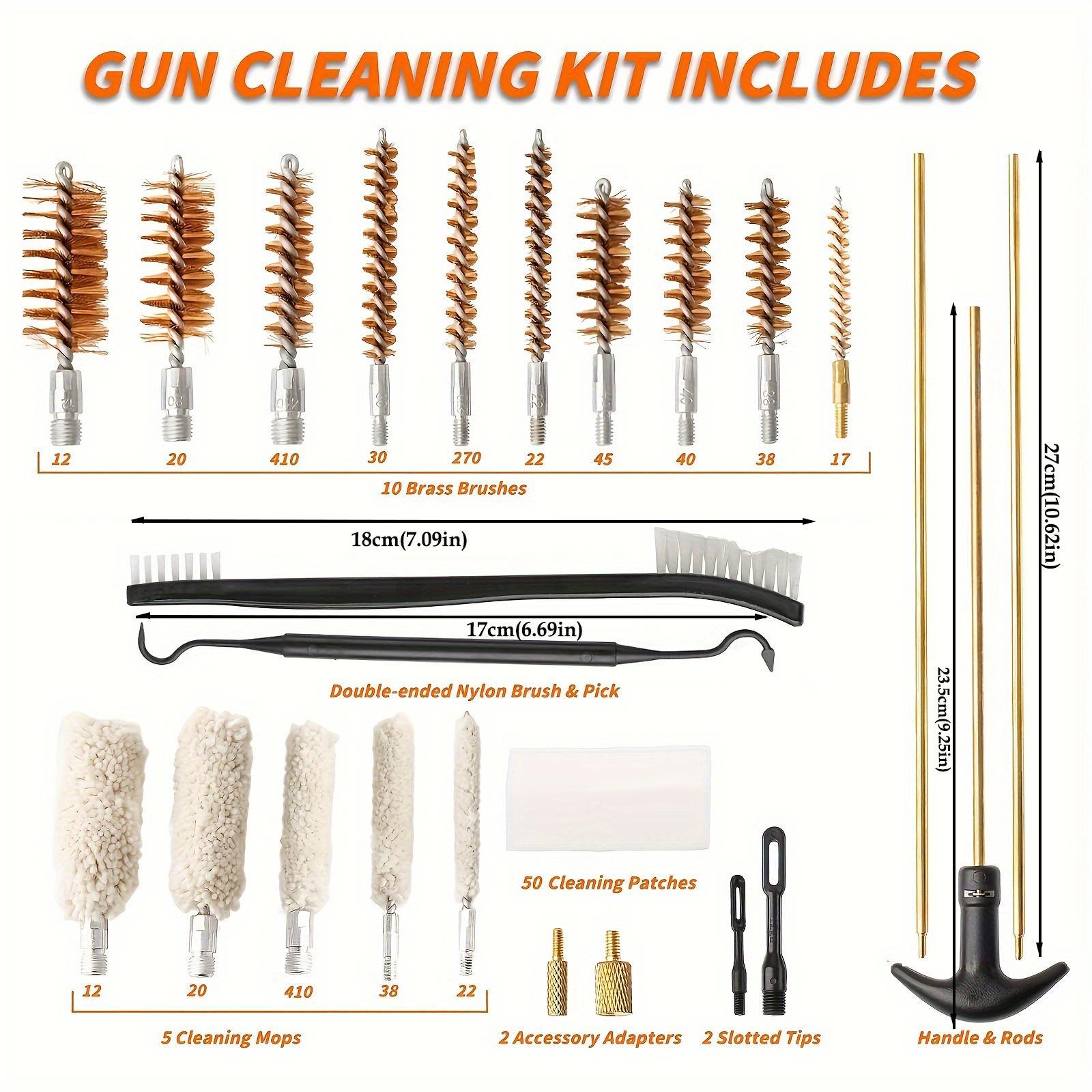 Aluminum Case Shooting Tool Cleaning Kit, 25pcs/set Shooting Tool Cleaning Brush with Storage Case, Professional Cleaning Tool for Rifle, Pistol, Hunting, Shooting