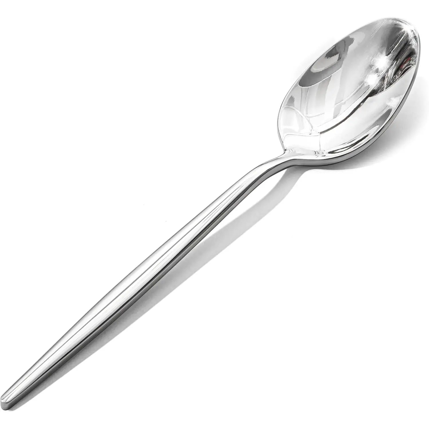 4- Dinner Spoon Set, 8.2" Tablespoons Silverware,  18/10 Stainless Steel,  Grade Serving Spoons for  and Kitchen, Restaurant Wedding, Mirror Finish & Dishwasher Safe